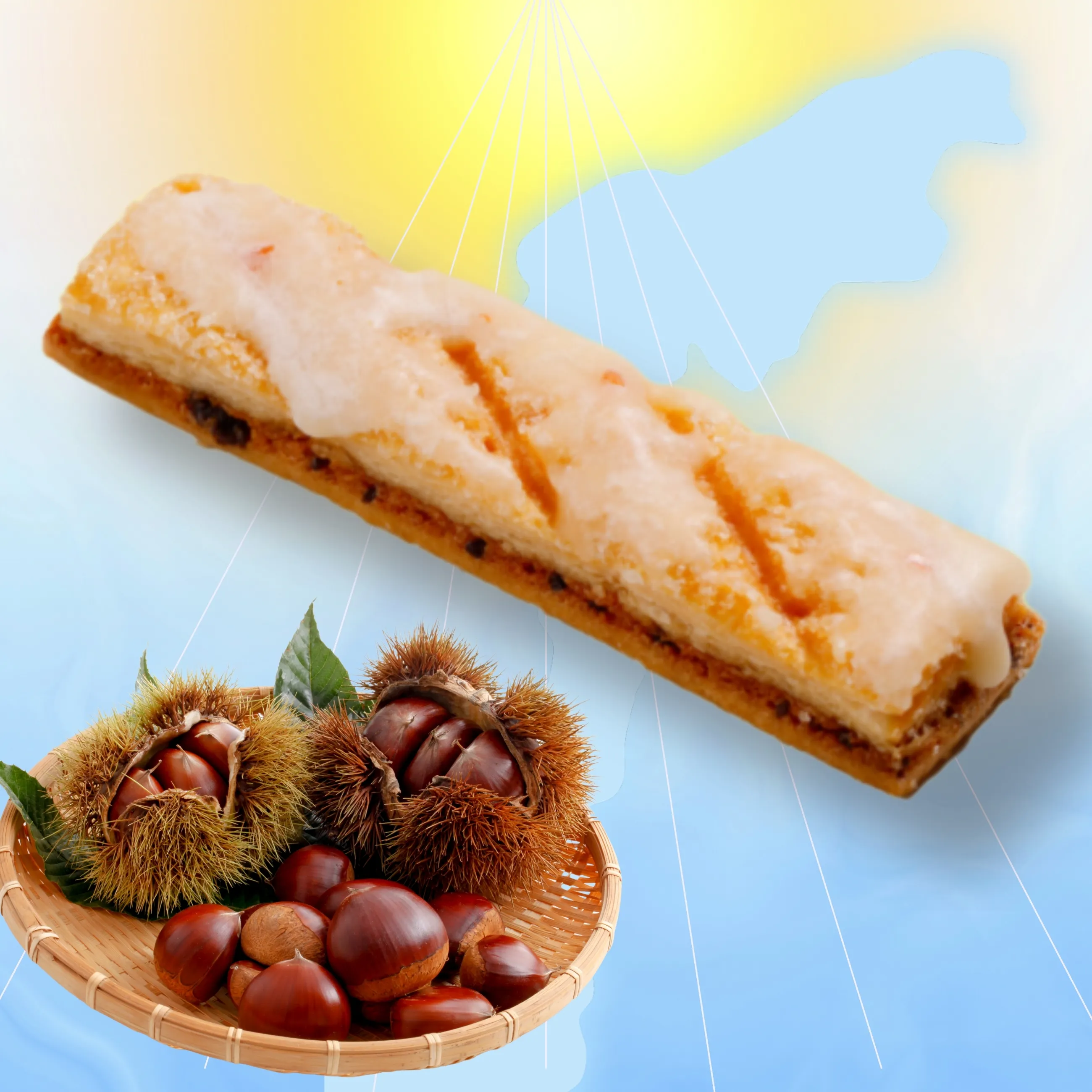 YUKIZURI 能登の灯 10本入り（能登栗）｜金沢・能登の風味豊かな焼き菓子